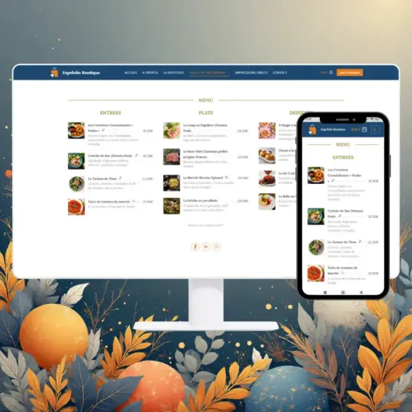 Carte restaurant virtuelle